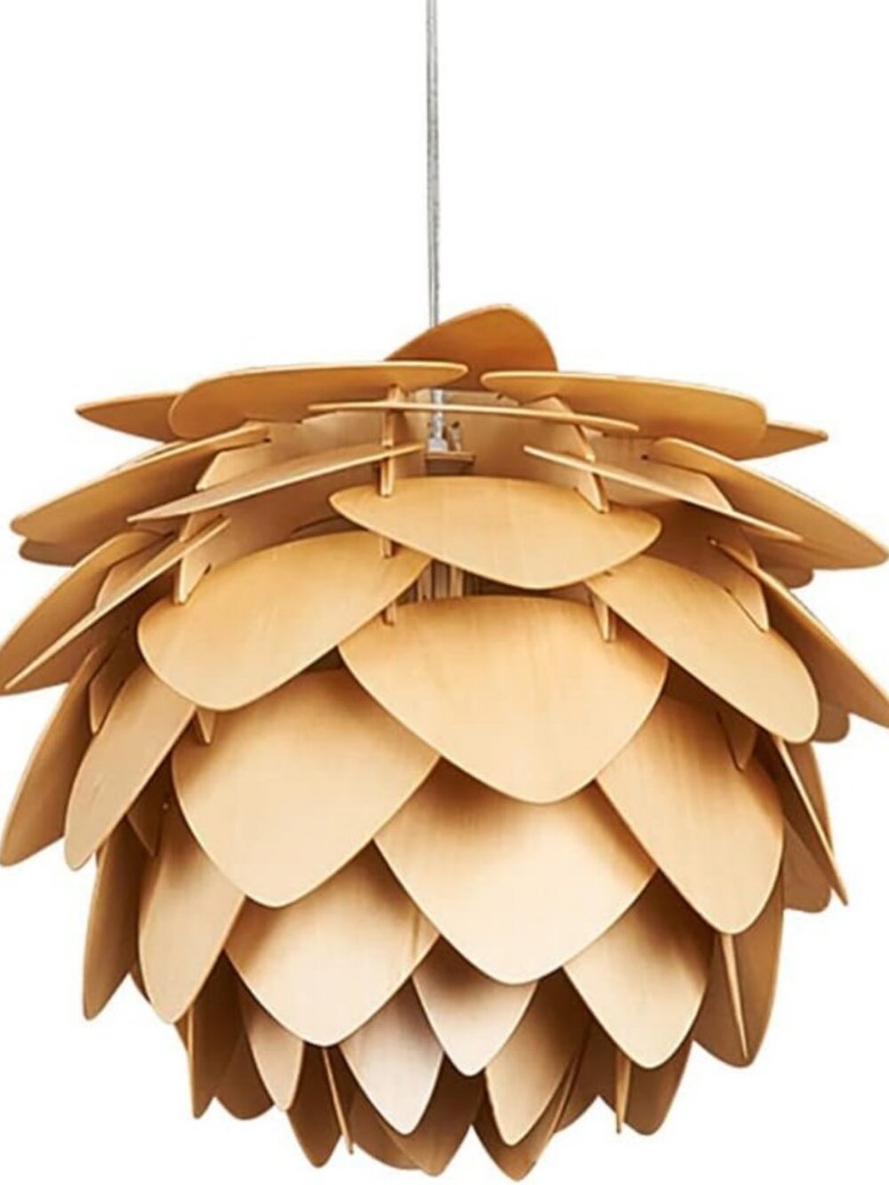 Modern Pinecone Pendant Light - Rustic Farmhouse Hanging Lamp for Home Decor